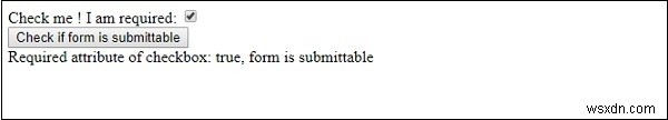 HTML DOM 입력 체크박스 필수 속성 