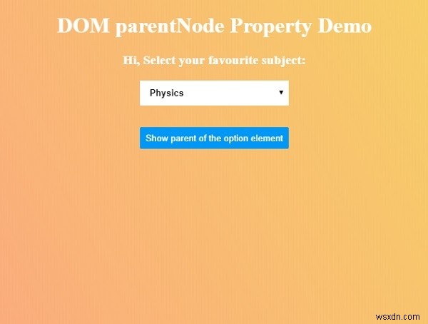 HTML DOM parentNode 속성 