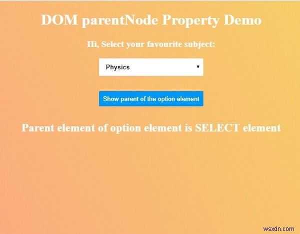 HTML DOM parentNode 속성 