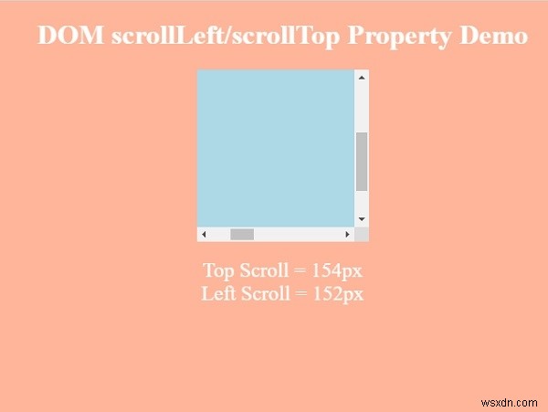 HTML DOM scrollLeft 속성 