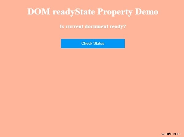 HTML DOM readyState 속성 