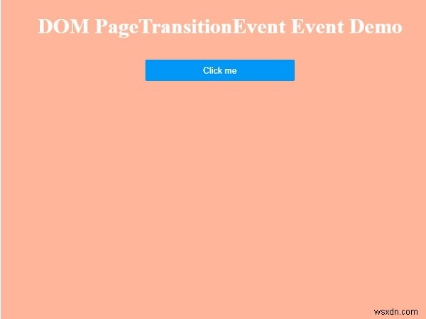 HTML DOM 페이지 전환 이벤트 