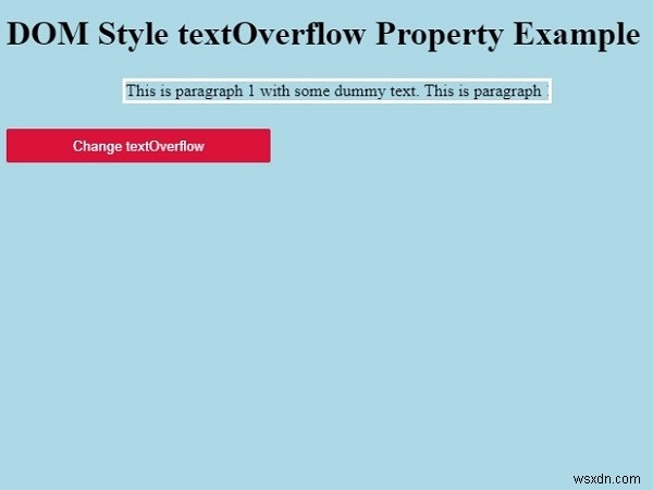 HTML DOM 스타일 textOverflow 속성 