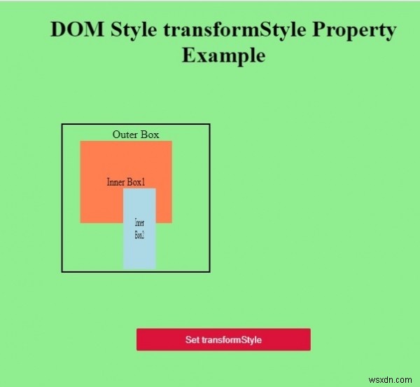 HTML DOM 스타일 transformStyle 속성 