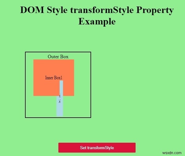 HTML DOM 스타일 transformStyle 속성 