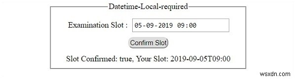 HTML DOM 입력 DatetimeLocal 필수 속성 