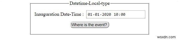 HTML DOM 입력 DatetimeLocal 유형 속성 