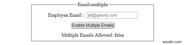 HTML DOM 입력 이메일 객체 