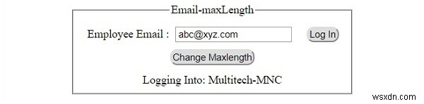 HTML DOM 입력 이메일 maxLength 속성 