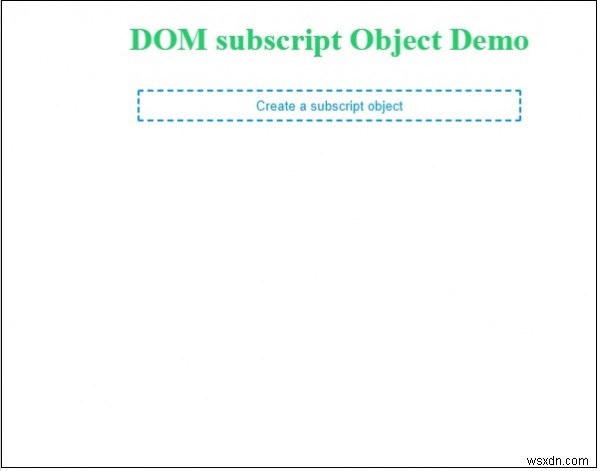 HTML DOM 첨자 객체 