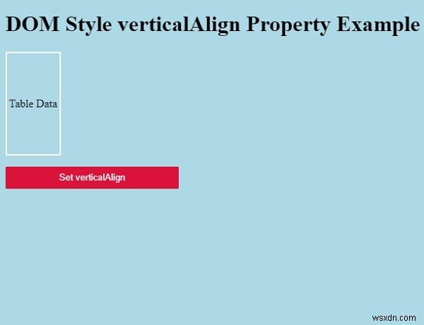 HTML DOM 스타일 verticalAlign 속성 