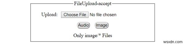 HTML DOM 입력 FileUpload 허용 속성 