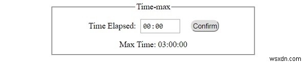 HTML DOM 입력 시간 최대 속성 