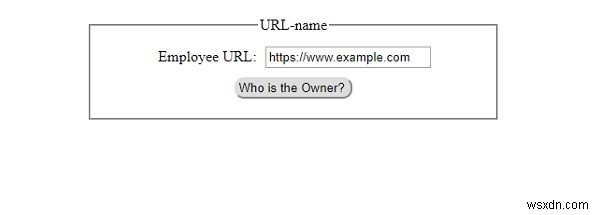 HTML DOM 입력 URL 이름 속성 