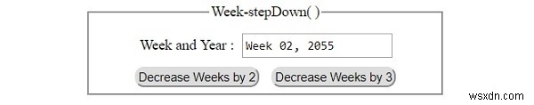HTML DOM 입력 주 stepDown( ) 메서드 