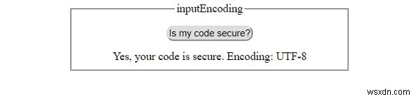 HTML DOM inputEncoding 속성 