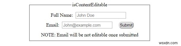 HTML DOM isContentEditable 속성 