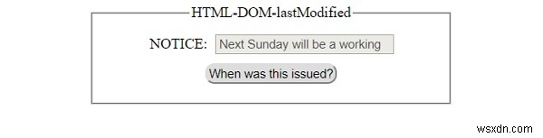 HTML DOM lastModified 속성 