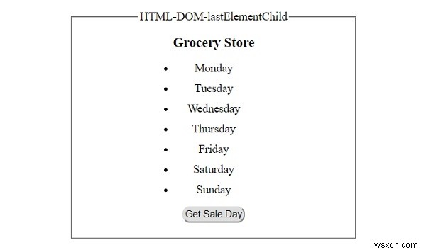 HTML DOM lastElementChild 속성 