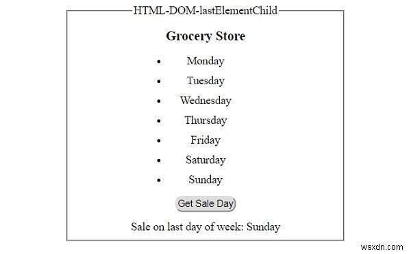 HTML DOM lastElementChild 속성 