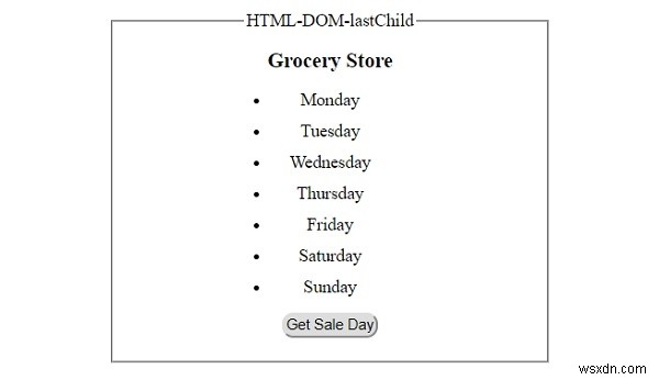 HTML DOM lastChild 속성 