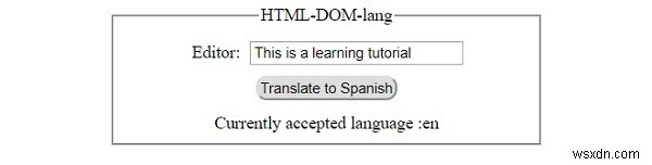 HTML DOM 언어 속성 