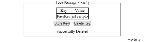 HTML DOM 로컬 저장소 clear() 메서드 