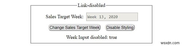 HTML DOM 링크 비활성화 속성 