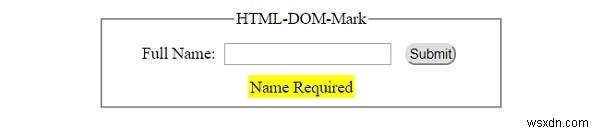 HTML DOM 마크 객체 