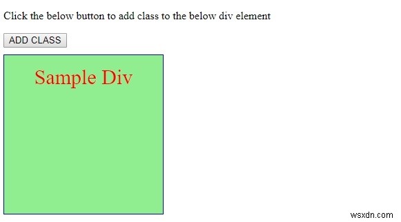 HTML DOM classList 속성 