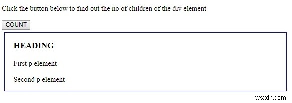 HTML DOM childElementCount 속성 