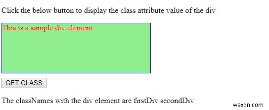 HTML DOM className 속성 