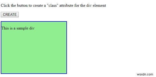 HTML DOM createAttribute() 메서드 