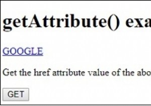 HTML DOM getAttribute() 메서드 