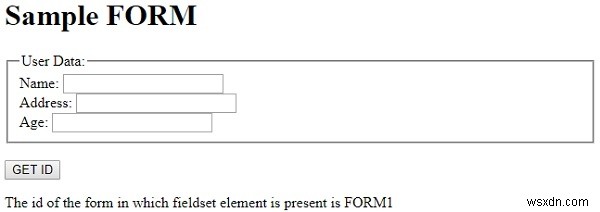 HTML DOM Fieldset 양식 속성 