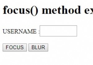 HTML DOM focus() 메서드 