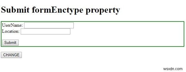 HTML DOM 입력 제출 formEnctype 속성 