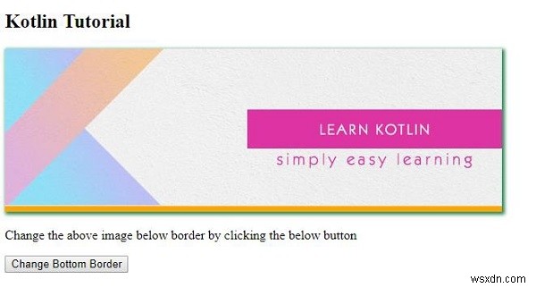 HTML DOM 스타일 borderBottom 속성 