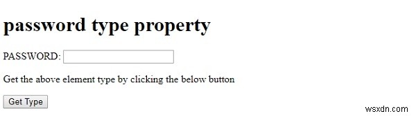 HTML DOM 입력 비밀번호 유형 속성 