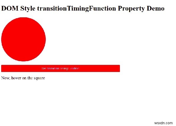 HTML DOM 스타일 transitionTimingFunction 속성 