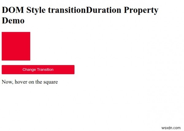 HTML DOM 스타일 transitionDuration 속성 