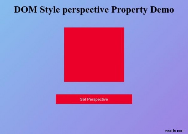 HTML DOM 스타일 관점 속성 