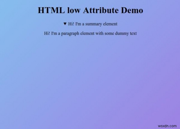 HTML 열기 속성 