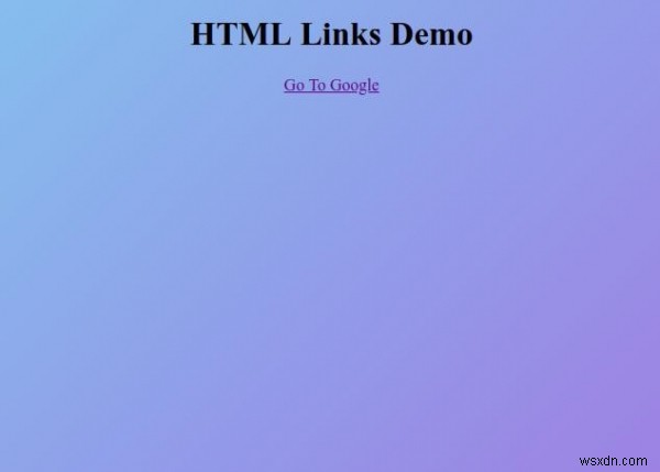 HTML 링크 