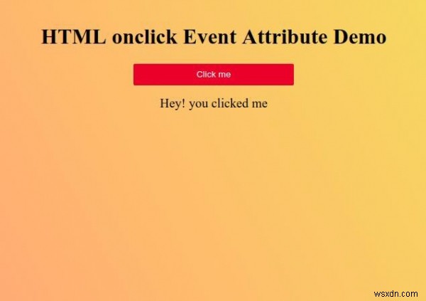 HTML onclick 이벤트 속성 