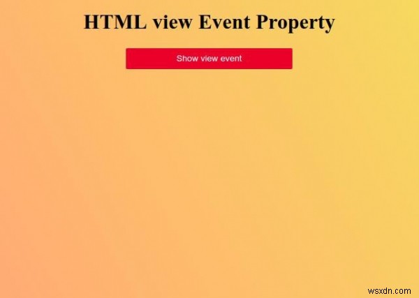 HTML 보기 이벤트 속성 