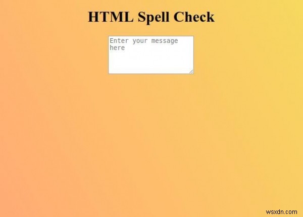 HTML 맞춤법 검사 