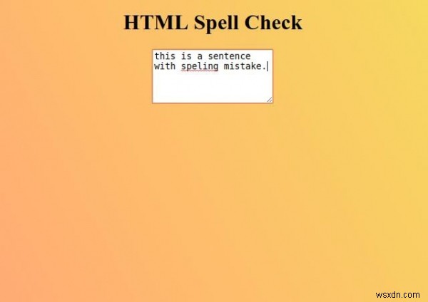 HTML 맞춤법 검사 