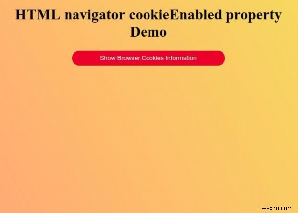 HTML 네비게이터 cookieEnabled 속성 