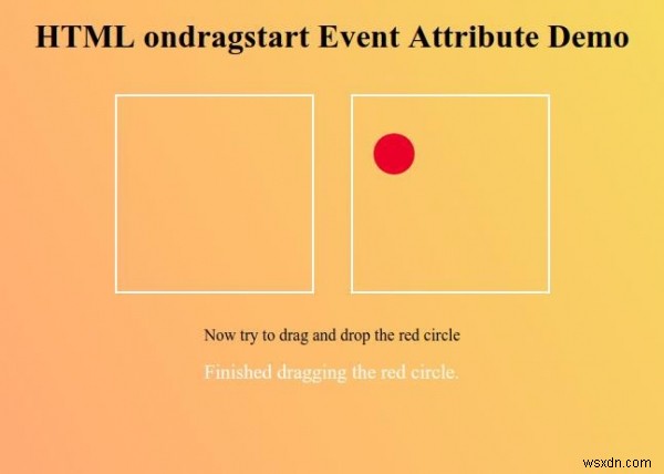 HTML ondragstart 이벤트 속성 